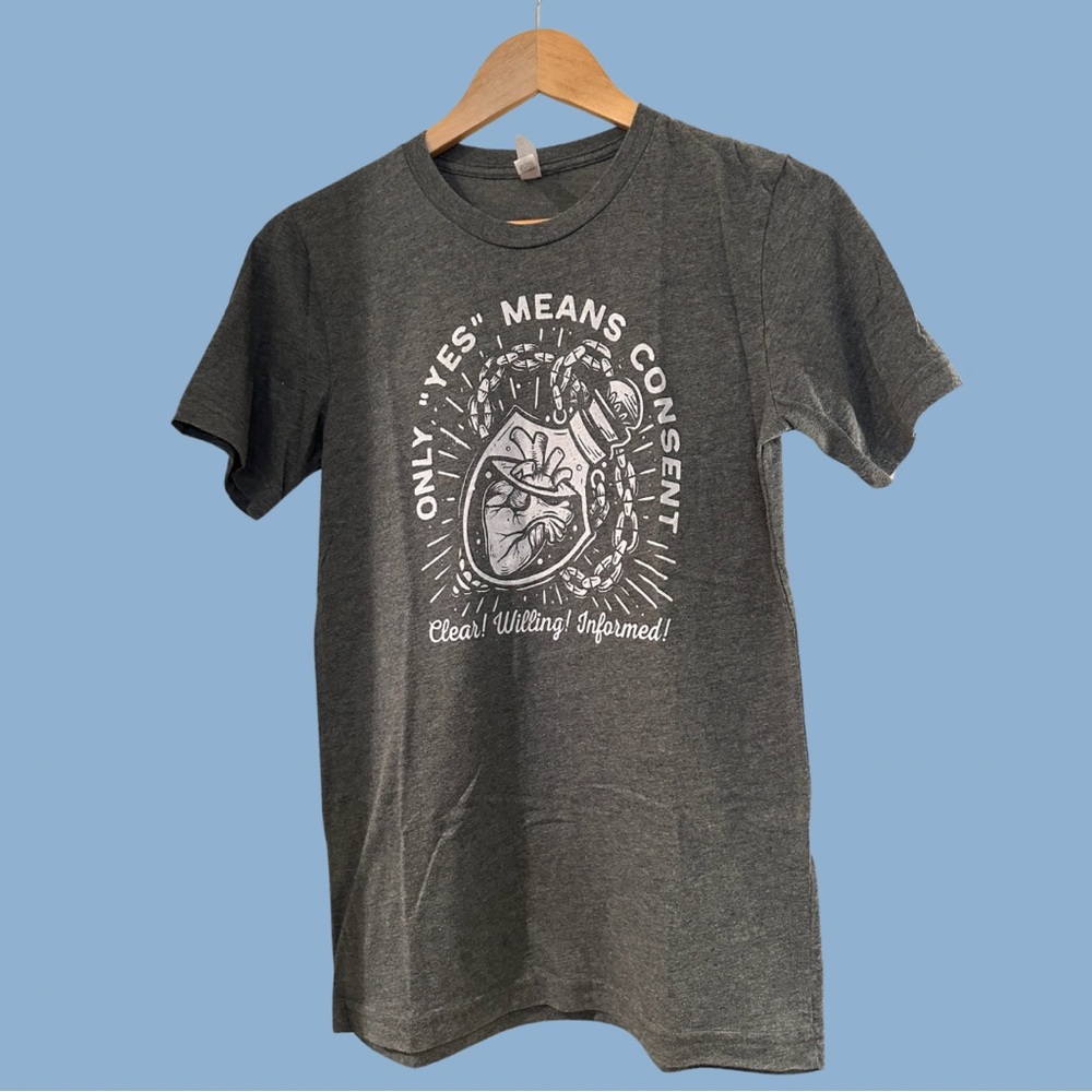 Only “Yes” Means Consent T-Shirt, Unisex Size S
